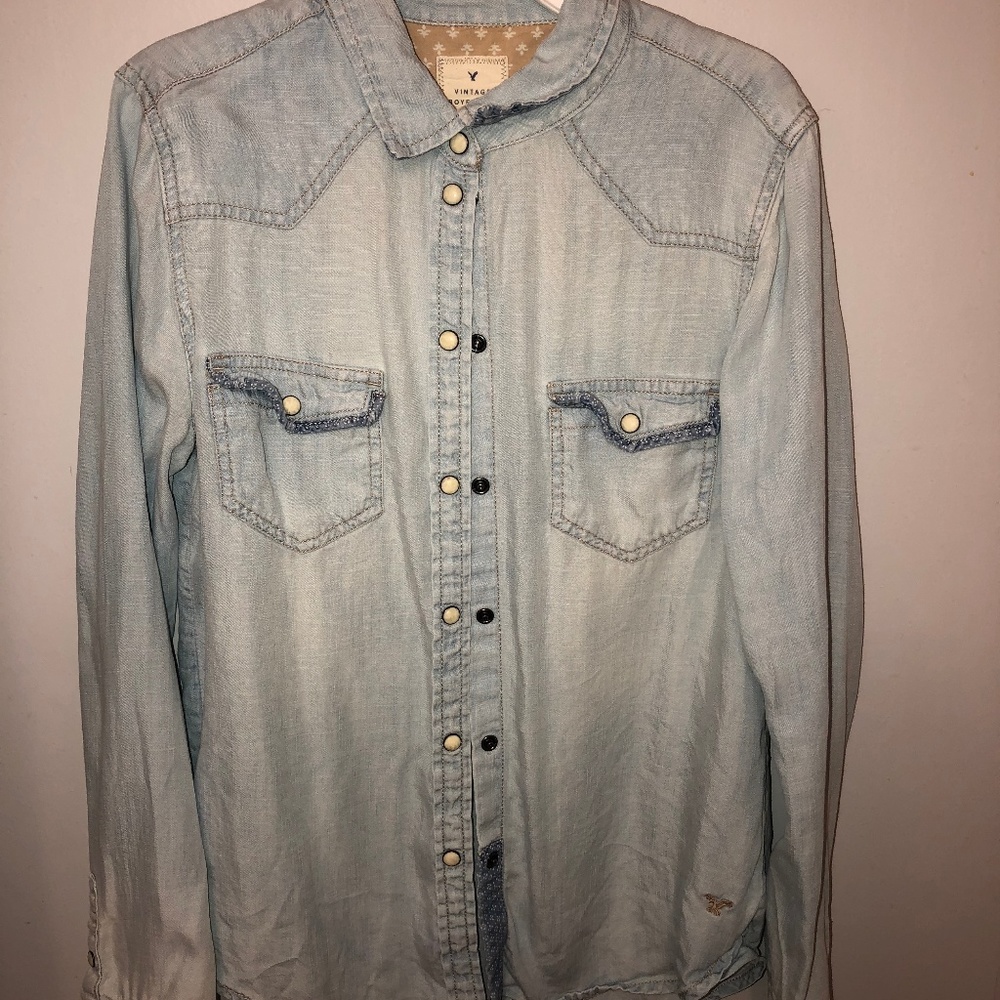 womens demin shirt